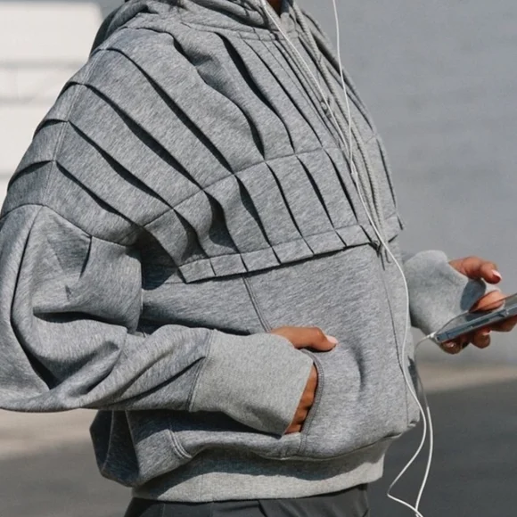 NWOT FP Movement Pick It Up Pullover Heather Gray L - Picture 5 of 11